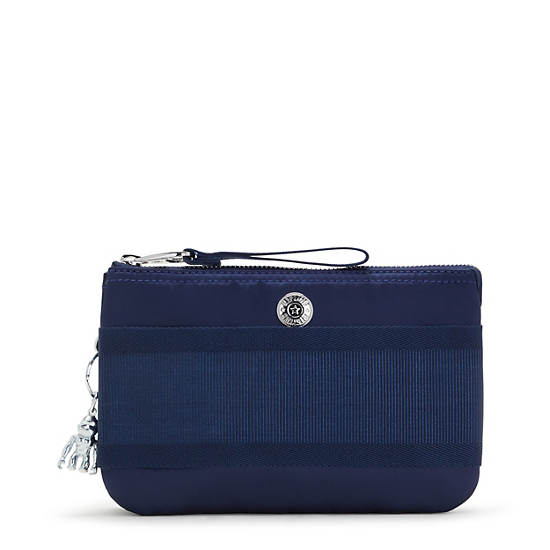 Kipling Creativity Extra Large Metallic Wristlet Vesker Marineblå | NO 1148ZU